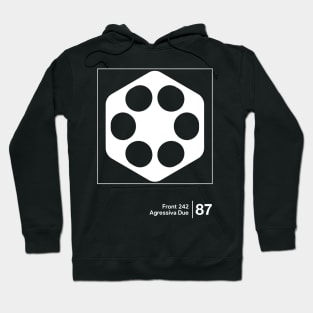 Aggressiva Due / Minimalist Graphic Artwork Design Hoodie